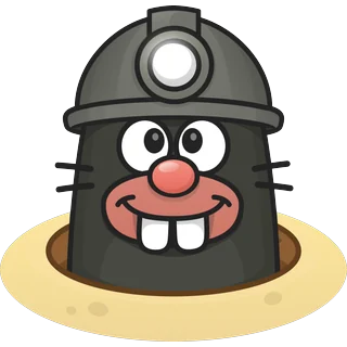 Cârtiță cu lampă de miner – Topo Mole